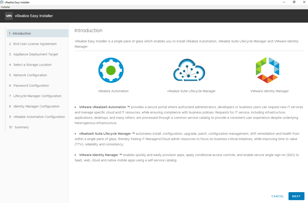 vRealize Suite Lifecycle Manager 8.1 Deploy